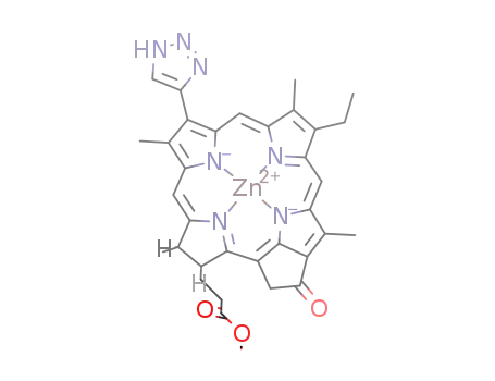 zinc 3-devinyl-3-(1,2,3-triazol-4-yl)pyropheophorbide a methyl ester