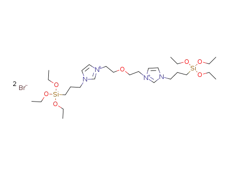 3-[3-(triethoxysilyl)propyl]-1-[2-(2-{1-[3-(triethoxysilyl)propyl]-1H-imidazol-3-ium-3-yl}ethoxy)ethyl]-1H-imidazol-3-ium dibromide
