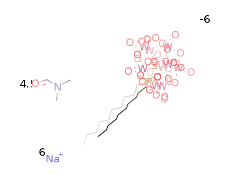 Na6[SiW9O34(OPC10H21)2] dimethylformamide solvate