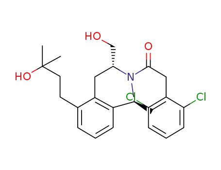 2-(2,6-dichlorophenyl)-1-((1S,3R)-5-(3-hydroxy-3-methylbutyl)-3-(hydroxymethyl)-1-methyl-3,4-dihydroisoquinolin-2(1H)-yl)ethan-1-one