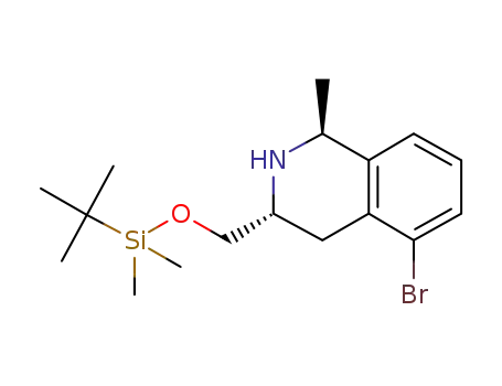 (1S,3R)-5-bromo-3-(([tert-butyl(dimethyl)silyl]oxy)methyl)-1-methyl-1,2,3,4-tetrahydroisoquinoline