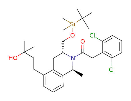 1-[(1S,3R)-3-({[tert-butyl(dimethyl)silyl]oxy}methyl)-5-(3-hydroxy-3-methylbutyl)-1-methyl-3,4-dihydroisoquinolin-2(1H)-yl]-2-(2,6-dichlorophenyl)ethanone
