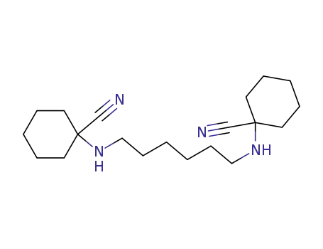 Molecular Structure of 22411-41-2 (1-({6-[(1-CYANOCYCLOHEXYL)AMINO]-HEXYL}AMINO)CYCLOHEXANECARBONITRILE)