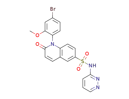 1-(4-bromo-2-methoxyphenyl)-2-oxo-N-(pyridazin-3-yl)-1,2-dihydroquinoline-6-sulfonamide
