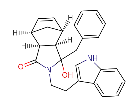 (1RS,2SR,7SR)-5-benzyl-5-hydroxy-4-[2-(1H-indol-3-yl)ethyl]-4-azatricyclo[5.2.1.02,6]dec-8-ene-3-one