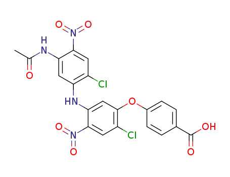 4-{5-[(5-acetylamino-2-chloro-4-nitrophenyl)amino]-2-chloro-4-nitrophenoxy}benzoic acid