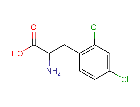 Molecular Structure of 5472-68-4 (2,4-Dichloro-DL-phenylalanine)