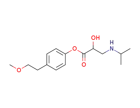 4-(2-methoxyethyl)phenyl 2-hydroxy-3-(propan-2-ylamino)propanoate