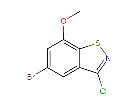 3-chloro-5-bromo-7-methoxy-1,2-benzoisothiazole