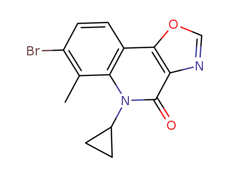 7-bromo-5-cyclopropyl-6-methyl-oxazolo[4,5-c]quinolin-4-one