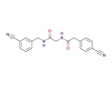 N-(3-cyanobenzyl)-2-(2-(4-cyanophenyl)acetamido)acetamide
