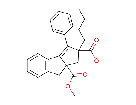 dimethyl (2R*,8aS*)-2-butyl-3-phenyl-1,2,8,8a-tetrahydrocyclopenta[a]indene-2,8a-dicarboxylate