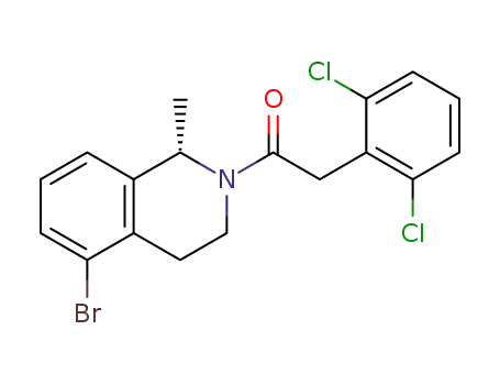 1-[(1S)-5-bromo-1-methyl-3,4-dihydroisoquinolin-2(1H)-yl]-2-(2,6-dichlorophenyl)ethanone