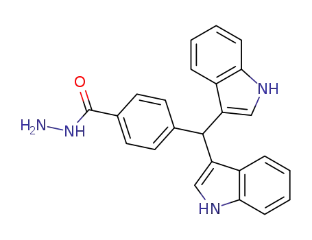 4-(di(1H-indol-3-yl)methyl)benzohydrazide