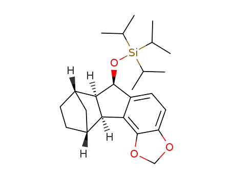 (((6R,6aR,7S,10R,10aS)-6a,7,8,9,10,10a-hexahydro-6H-7,10-methanofluoreno[3,4-d][1,3]-dioxol-6-yl)oxy)triisopropylsilane