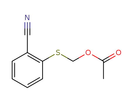 ((2-cyanophenyl)thio)methyl acetate