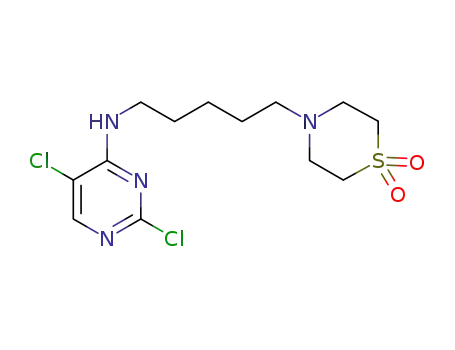 N-(2,5-dichloropyrimidin-4-yl)-5-(1,1-dioxothiomorpholin-4-yl)pentylamine