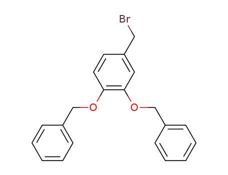 Molecular Structure of 150258-69-8 (Benzene, 4-(bromomethyl)-1,2-bis(phenylmethoxy)-)