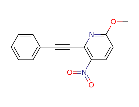 6-methoxy-3-nitro-2-(phenylethynyl)pyridine