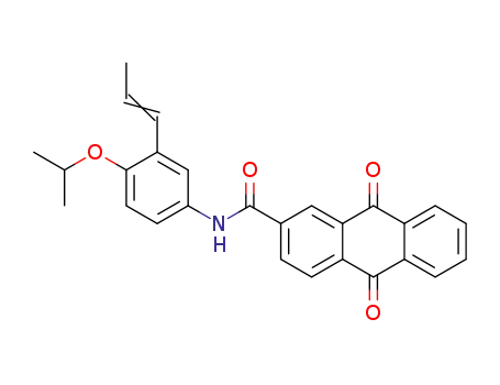 N-[4-isopropoxy-3-(prop-1-en-1-yl)phenyl]-9,10-dioxo-9,10-dihydroanthracene-2-carboxamide