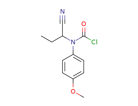 (1-cyanopropyl)(4-methoxyphenyl)carbamic chloride