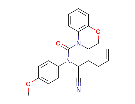 N-(1-cyanopent-4-en-1-yl)-N-(4-methoxyphenyl)-2,3-dihydro-4H-benzo[b][1,4]oxazine-4-carboxamide