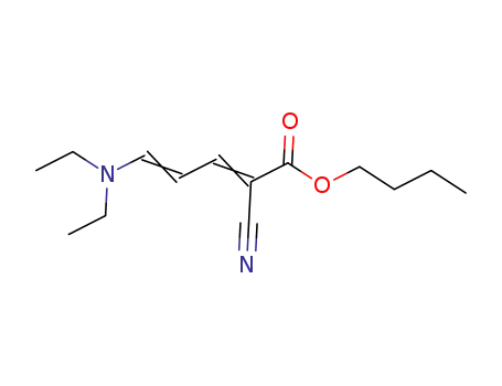 5-(N,N-diethyl)amino-2-cyano-2,4-pentadienoic acid butyl ester