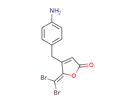 4-(4-aminobenzyl)-5-(dibromomethylene)furan-2(5H)-one