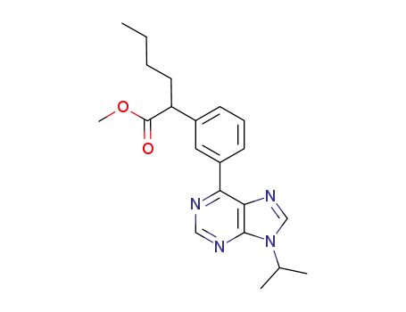 methyl 2-[3-(9-isopropyl-9H-purin-6-yl)phenyl]hexanoate