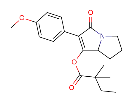 6-(4-methoxyphenyl)-5-oxo-2,3,5,7a-tetrahydro-1H-pyrrolizin-7-yl 2,2-dimethylbutanoate