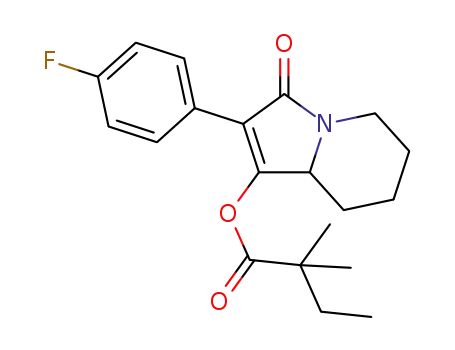 2-(4-fluorophenyl)-3-oxo-3,5,6,7,8,8a-hexahydroindolizin-1-yl 2,2-dimethylbutanoate