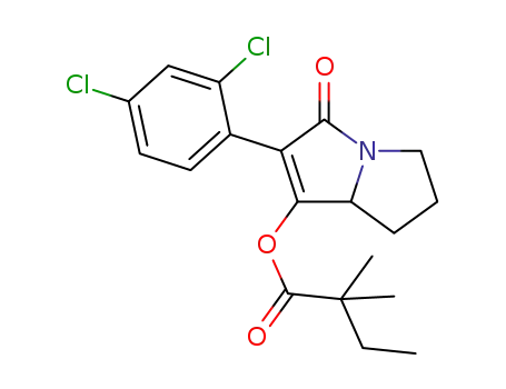 6-(2,4-dichlorophenyl)-5-oxo-2,3,5,7a-tetrahydro-1H-pyrrolizin-7-yl 2,2-dimethylbutanoate