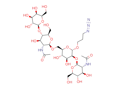 3-azidopropyl β-D-galactopyranosyl-(1→4)-2-acetamido-2-deoxy-β-D-glucopyranosyl-(1→6)-[2-acetamido-2-deoxy-β-D-glucopyranosyl-(1→2)]-α-D-mannopyranoside