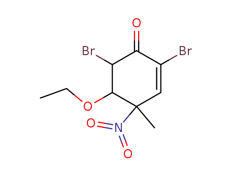 5-ethoxy-2,6-dibromo-4-methyl-4-nitro-cyclohex-2-enone