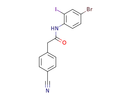 N-(4-bromo-2-iodophenyl)-2-(4-cyanophenyl)acetamide