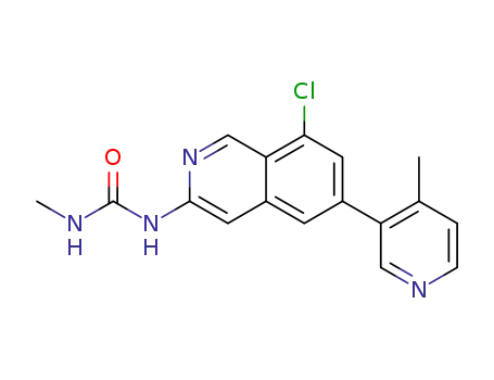 1-[8-chloro-6-(4-methyl-3-pyridyl)-3-isoquinolyl]-3-methylurea
