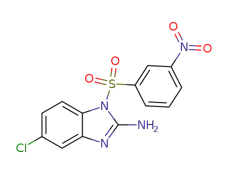 5-chloro-1-(3-nitro-benzenesulfonyl)-1H-benzimidazol-2-ylamine