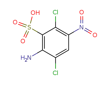 2-amino-3,6-dichloro-5-nitro-benzenesulfonic acid