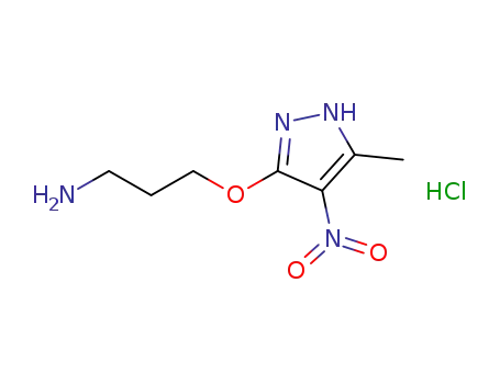 3-((5-methyl-4-nitro-1H-pyrazol-3-yl)oxy)propan-1-amine hydrochloride