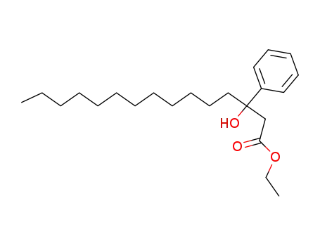 3-hydroxy-3-phenyl-pentadecanoic acid ethyl ester