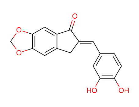(E)-6-(3,4-dihydroxybenzylidene)-6,7-dihydro-5H-indeno[5,6-d][1,3]dioxol-5-one