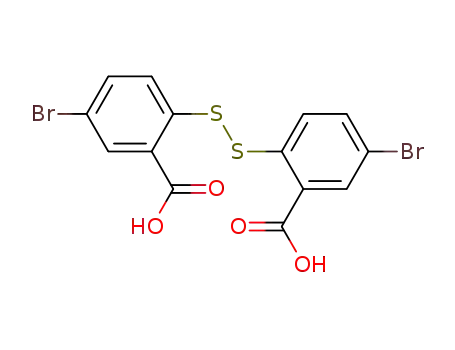 Molecular Structure of 100540-90-7 (Benzoic acid, 2,2'-dithiobis[5-bromo-)
