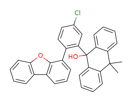 9-(5-chloro-2-(dibenzofuran-4-yl)phenyl)-10,10-dimethyl-9,10-dihydroanthracen-9-ol