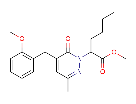 methyl 2-(5-(2-methoxybenzyl)-3-methyl-6-oxopyridazin-1(6H)-yl)hexanoate