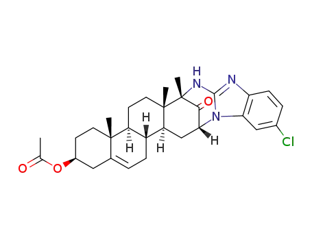 3β-acetoxy-17aα-(6'-chlorobenzimidazol-2'-yl-amino)-16α,1'-cyclo-17aβ-methyl-D-homoandrost-5-en-17-one