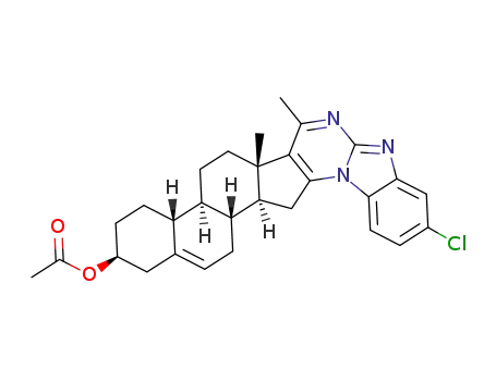 3β-acetoxy-8'-chloro-4'-methylandrost-5-eno[16,17-e]benzimidazole[1,2-a]pyrimidine