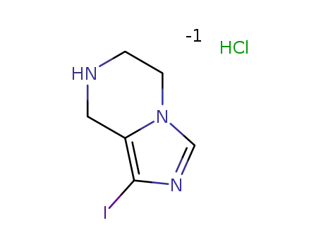1-iodo-5, 6,7,8-tetrahydroimidazo[1,5-a]pyrazine hydrochloride