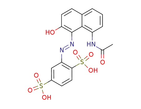 2-(8-acetylamino-2-hydroxy-[1]naphthylazo)-benzene-1,4-disulfonic acid