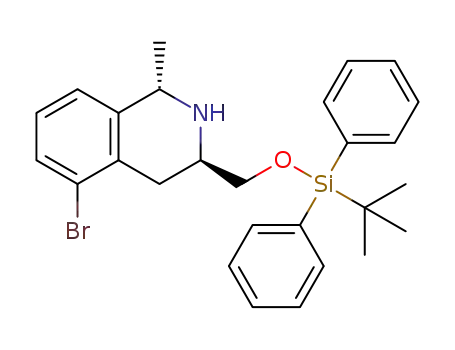 (1S,3R)-5-bromo-3-(((tertbutyldiphenylsilyl) oxy)methyl)-1-methyl-1,2,3,4-tetrahydroisoquinoline