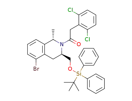 1-[(1S,3R)-5-bromo-3-[[tert-butyl(diphenyl)silyl]oxymethyl]-1-methyl-3,4-dihydro-1H-isoquinolin-2-yl]-2-(2,6-dichlorophenyl)ethanone